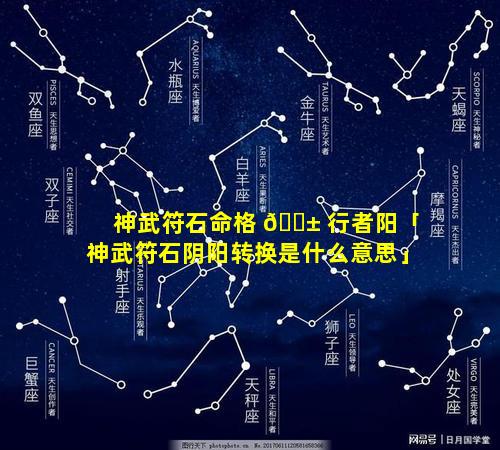 神武符石命格 🐱 行者阳「神武符石阴阳转换是什么意思」